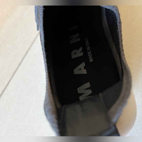 MARNI Men’s lace up Sneakers black Banana Euro sz 39 (US 7) - Picture 6 of 7